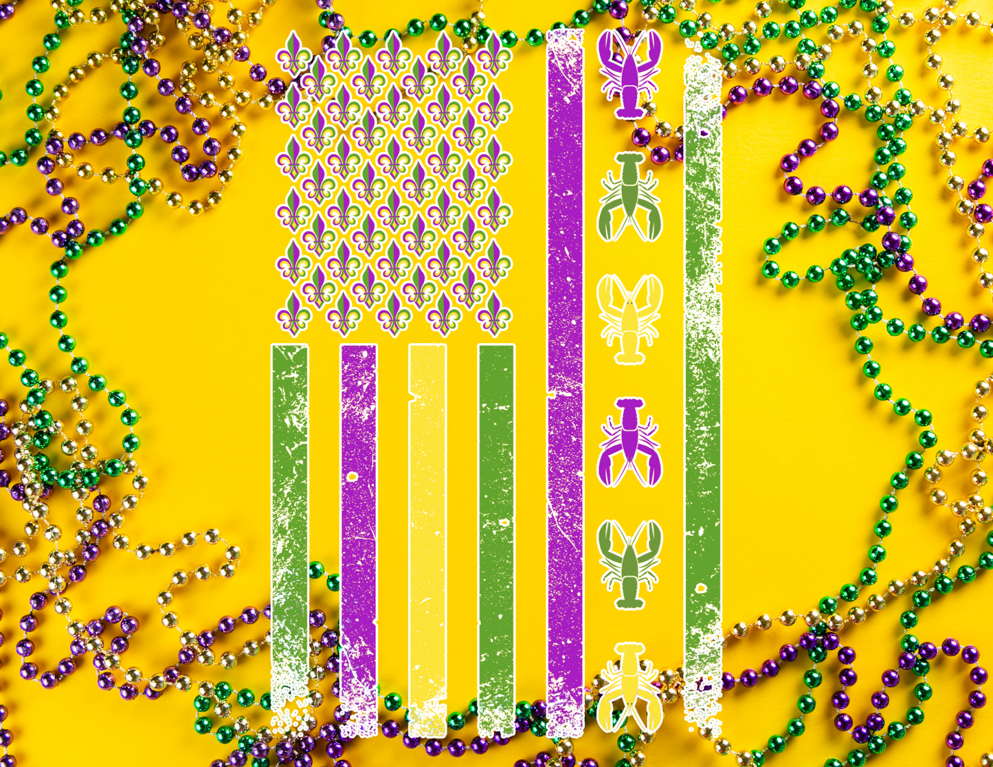 Mardi Gras Flag
