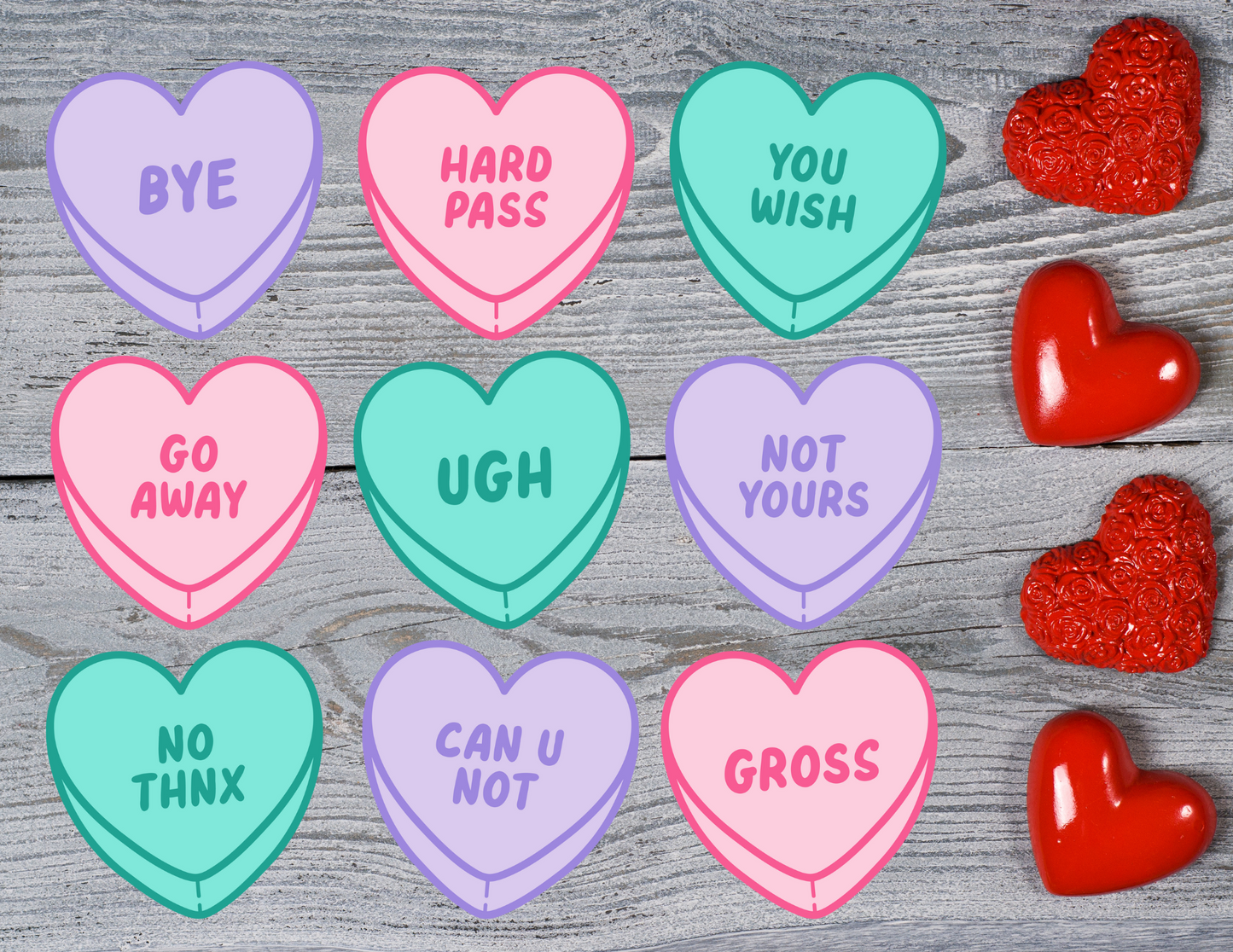Anti Valentine's Day Hearts