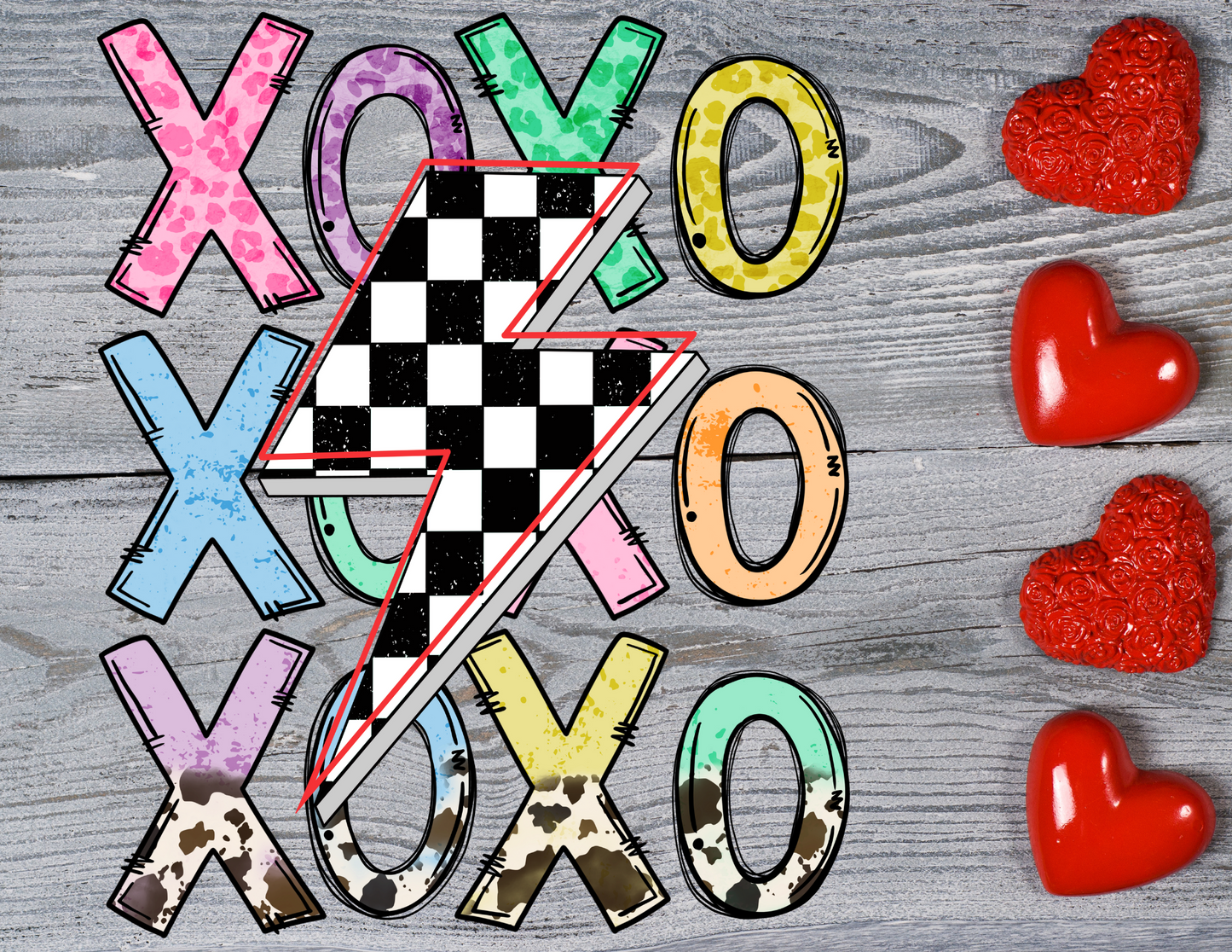 XOXO Retro Lightening Bolt