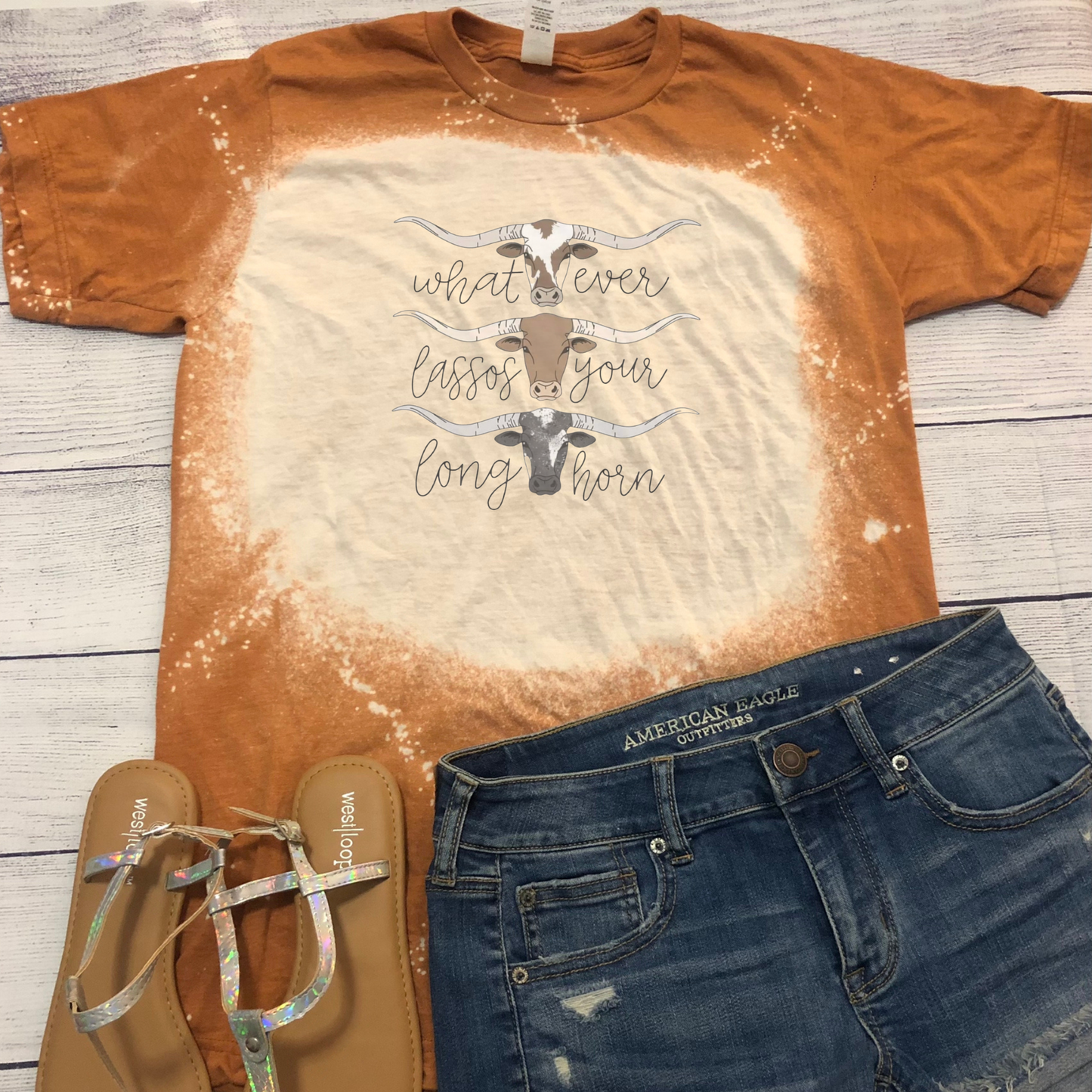 Lasso Your Longhorns Bleached