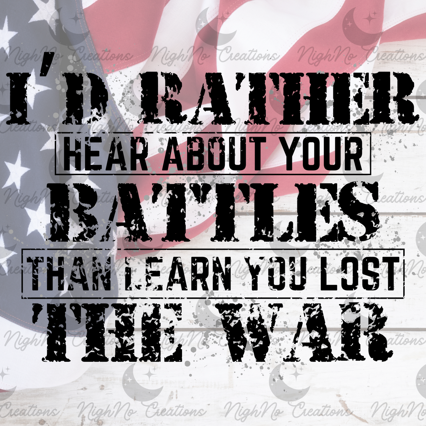 The BATTLE vs The WAR Shirt