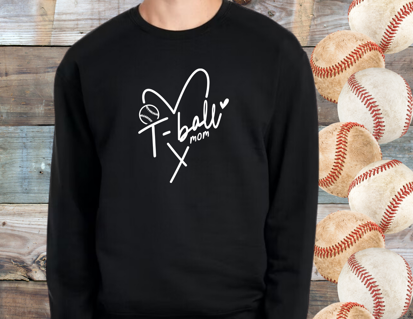 T-Ball Mom Heart