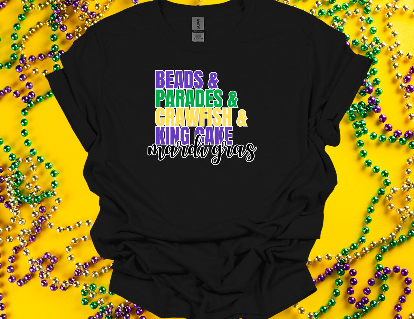 Beads, Parades, Crawfish, King Cake