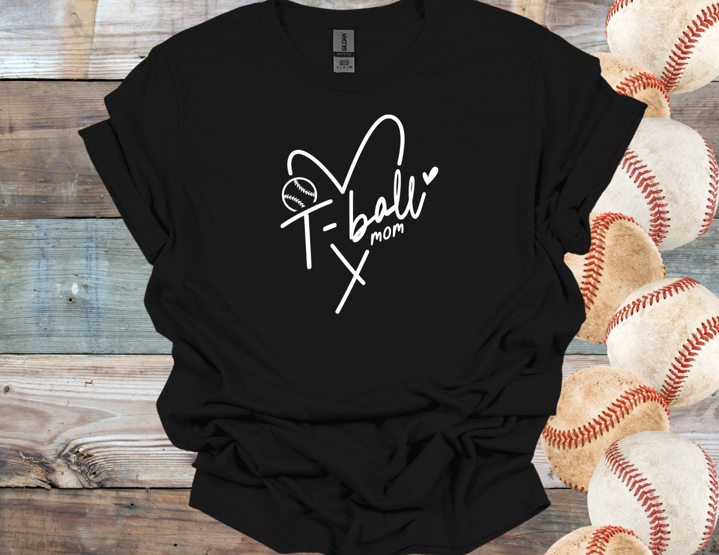 T-Ball Mom Heart