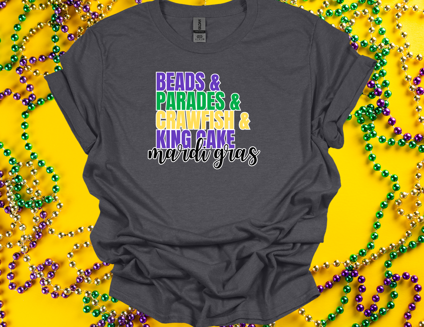 Beads, Parades, Crawfish, King Cake