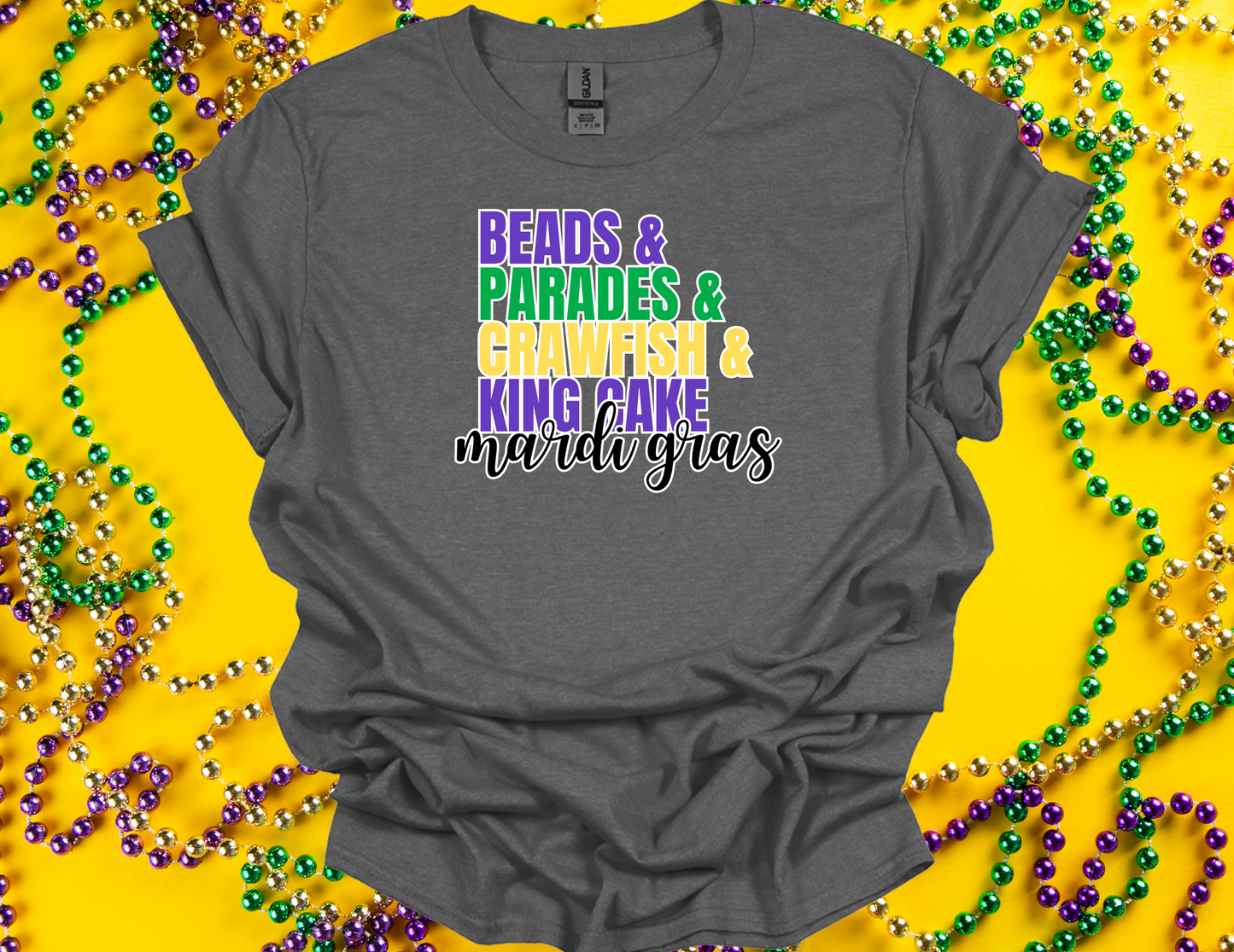 Beads, Parades, Crawfish, King Cake