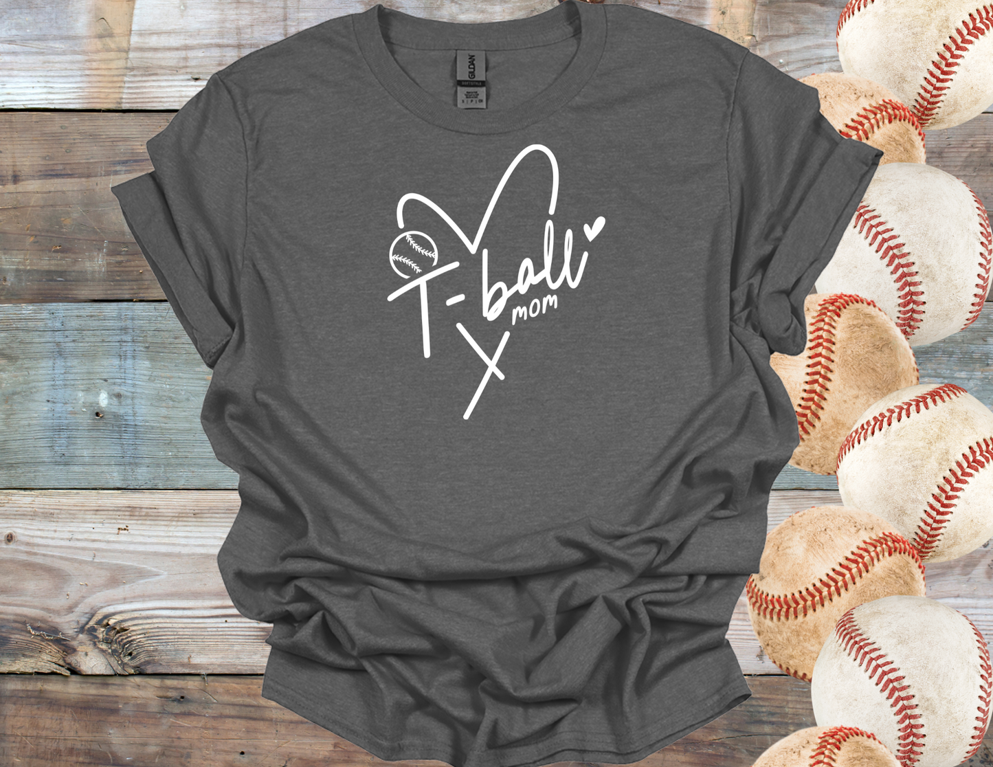 T-Ball Mom Heart
