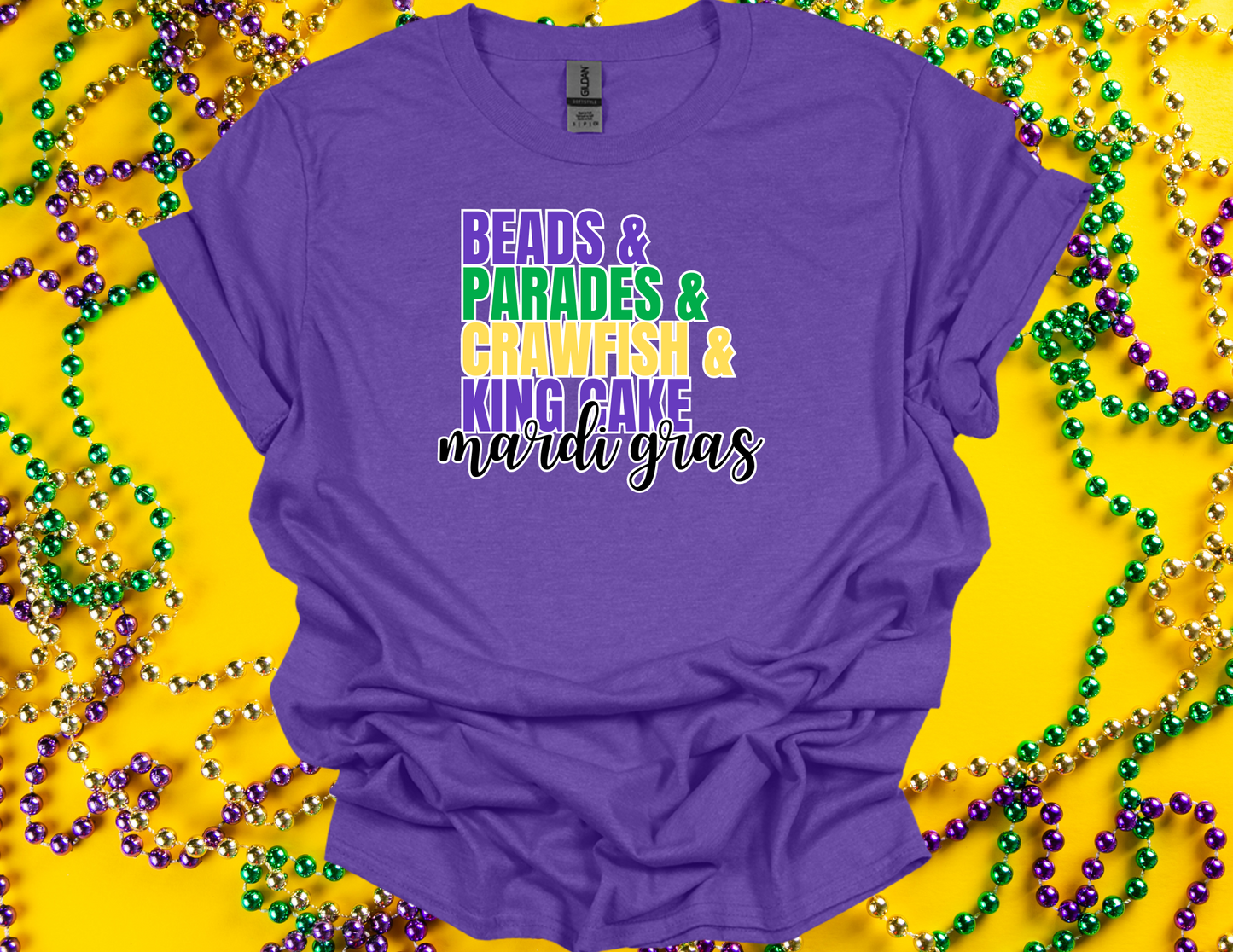 Beads, Parades, Crawfish, King Cake