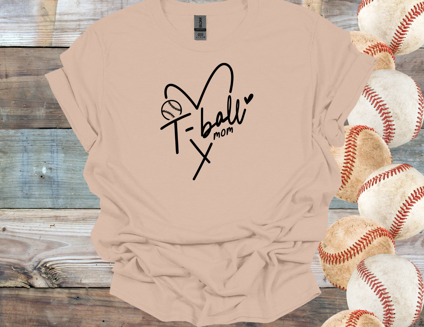 T-Ball Mom Heart