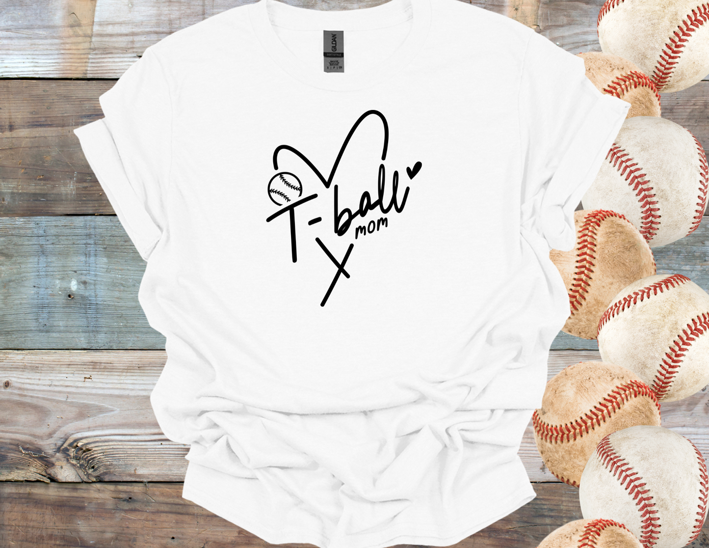 T-Ball Mom Heart