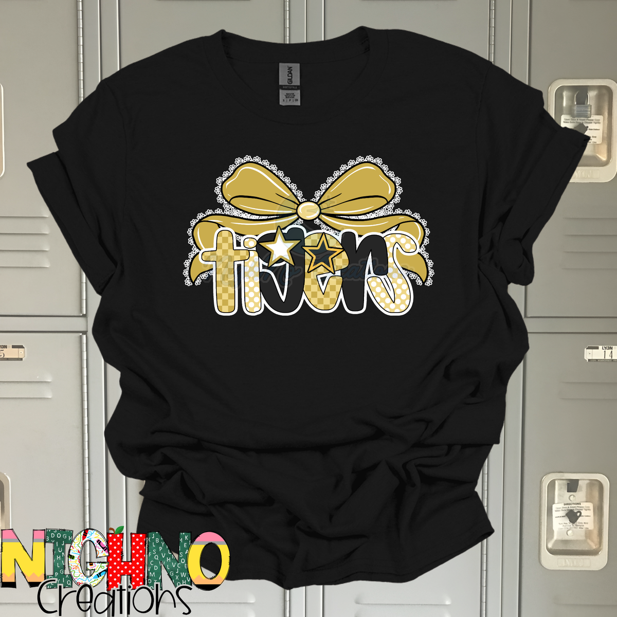 Tigers Lace Bow