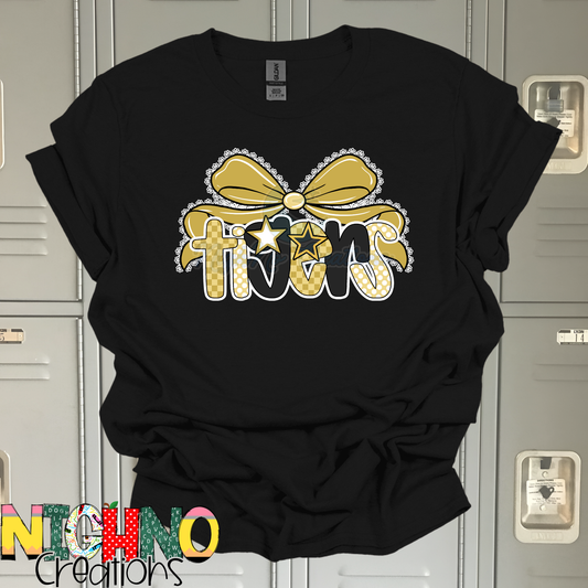Tigers Lace Bow