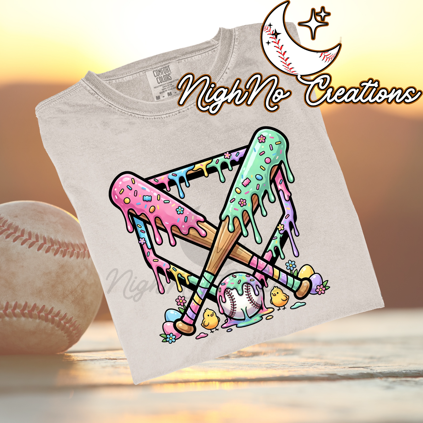 Baseball Easter Drip