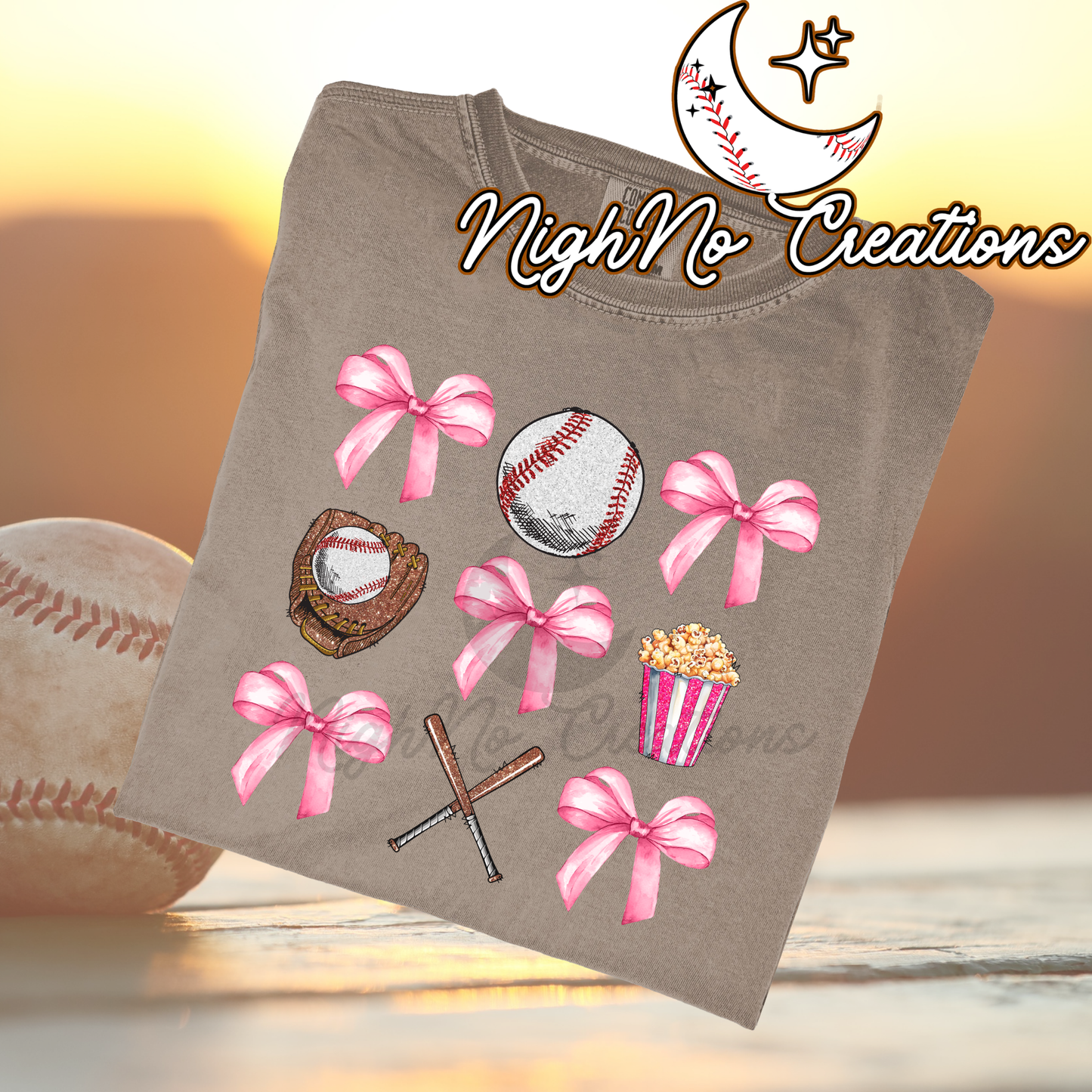 Baseball Pink Bows