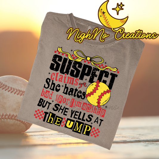 Suspect Claims softball