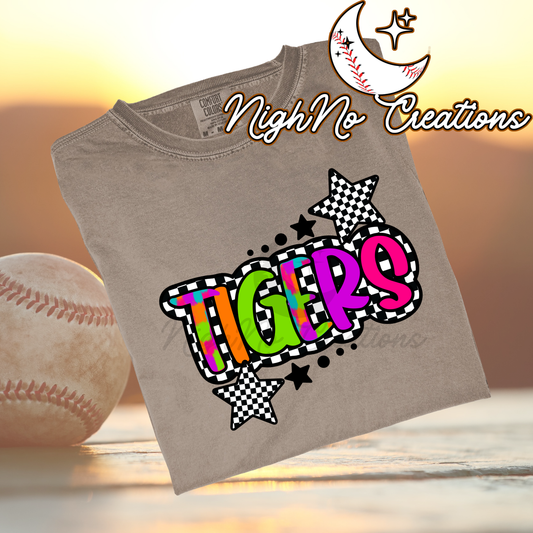 TIGERS Bright Checkered